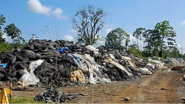 Waste Plastic Mound
